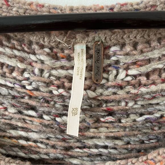 Free People Multicolor Neutral Love Bug Fair isle Nordic Wool Knit Sweater‎ - Picture 6 of 10